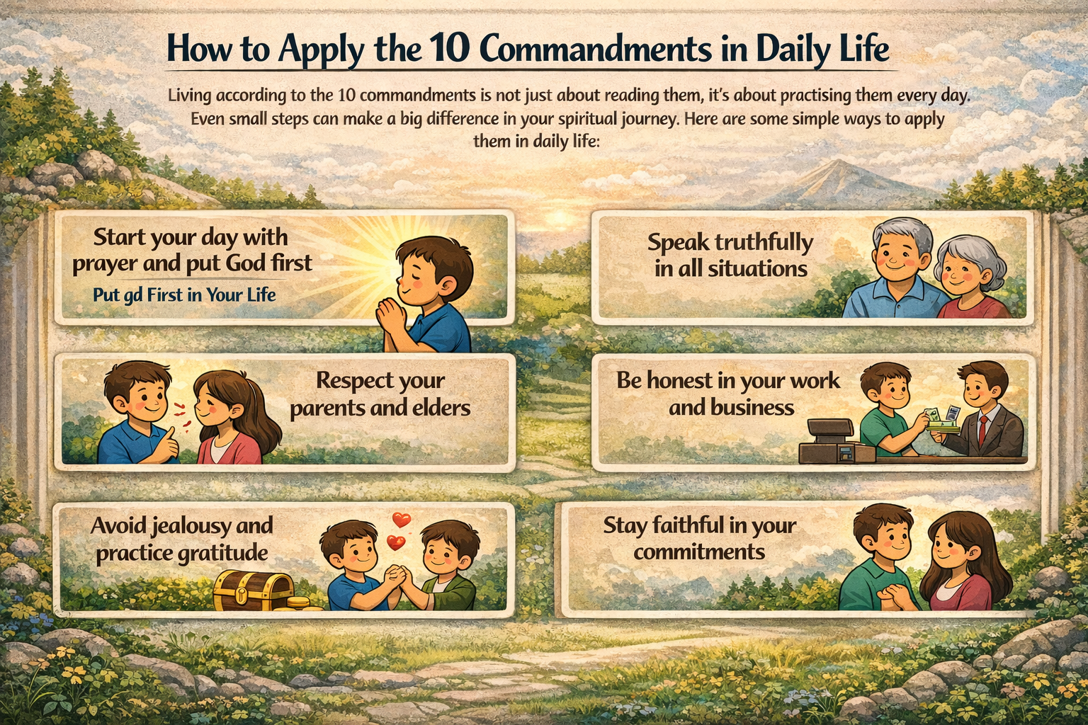 How to Apply the 10 Commandments in Daily Life
