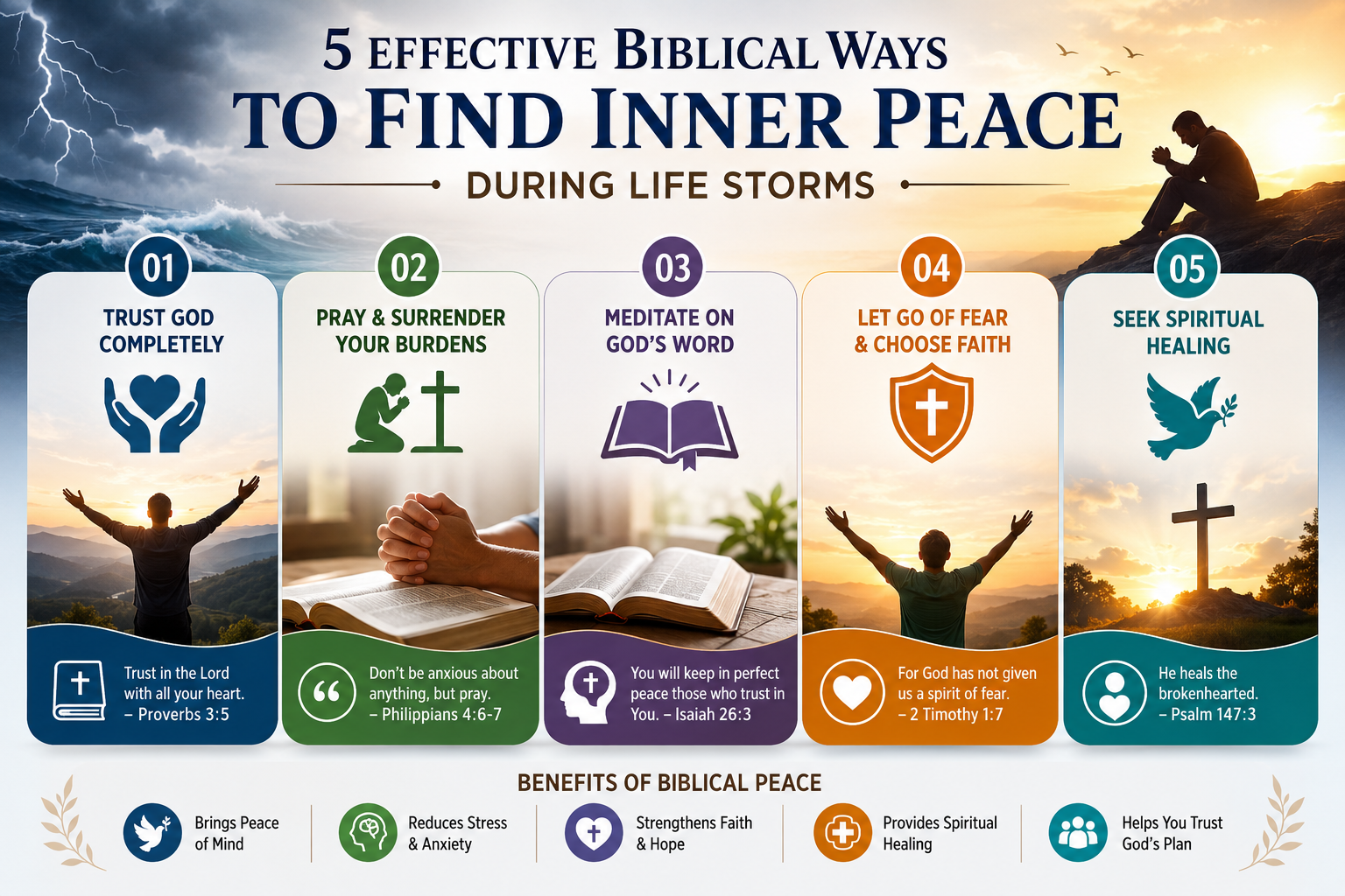 Effective Biblical Ways to Find Inner Peace During Life Storms