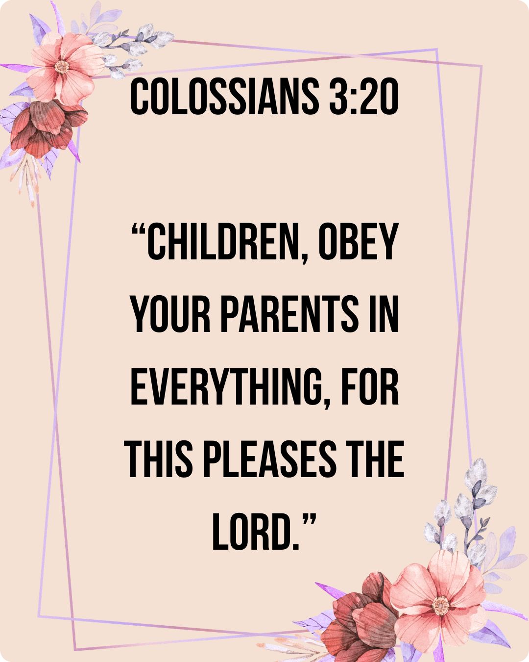 Colossians 3:20