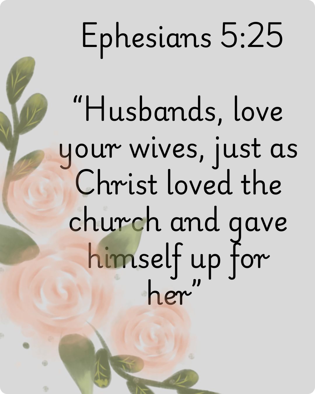 Ephesians 5:25