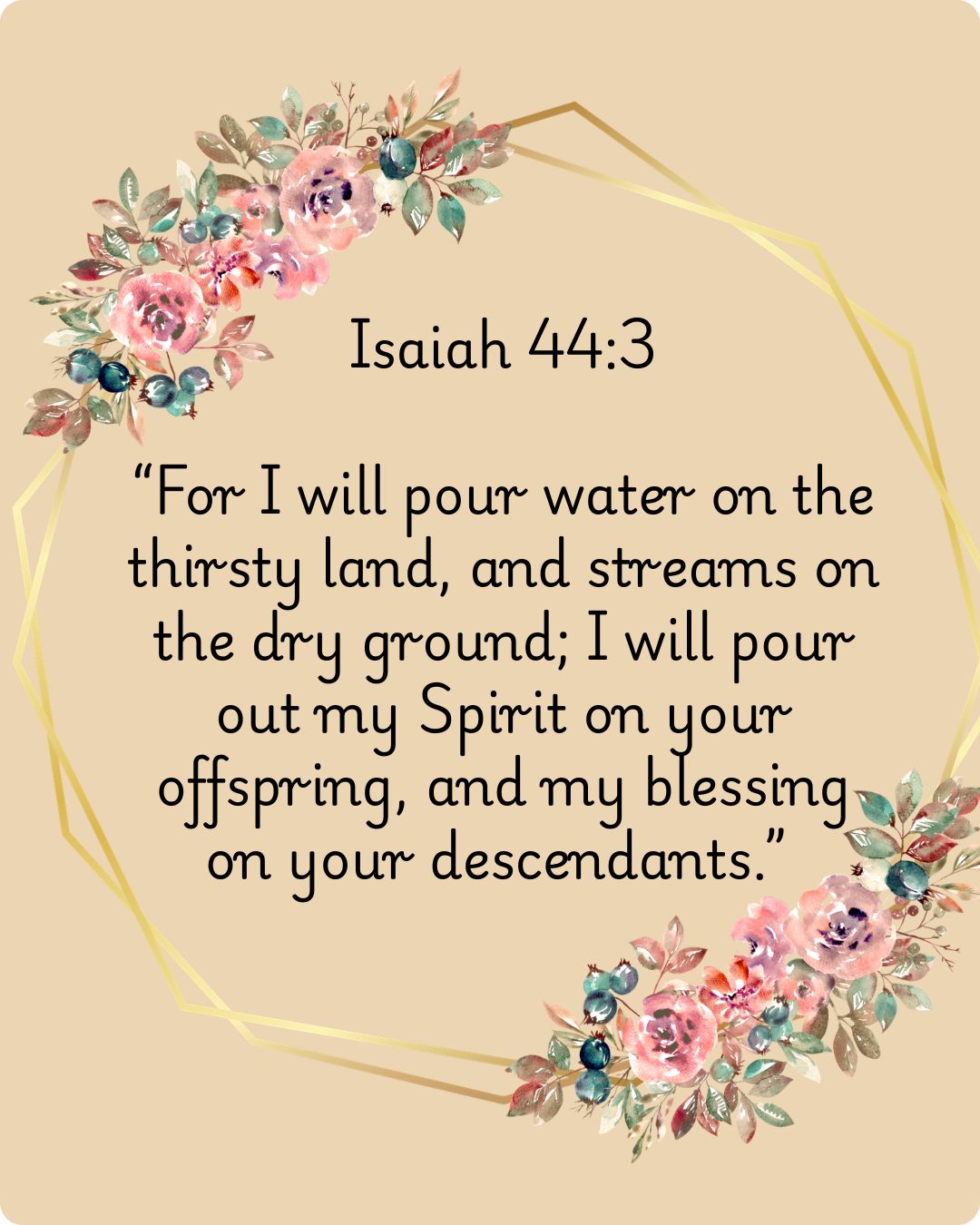 Isaiah 44: 3
