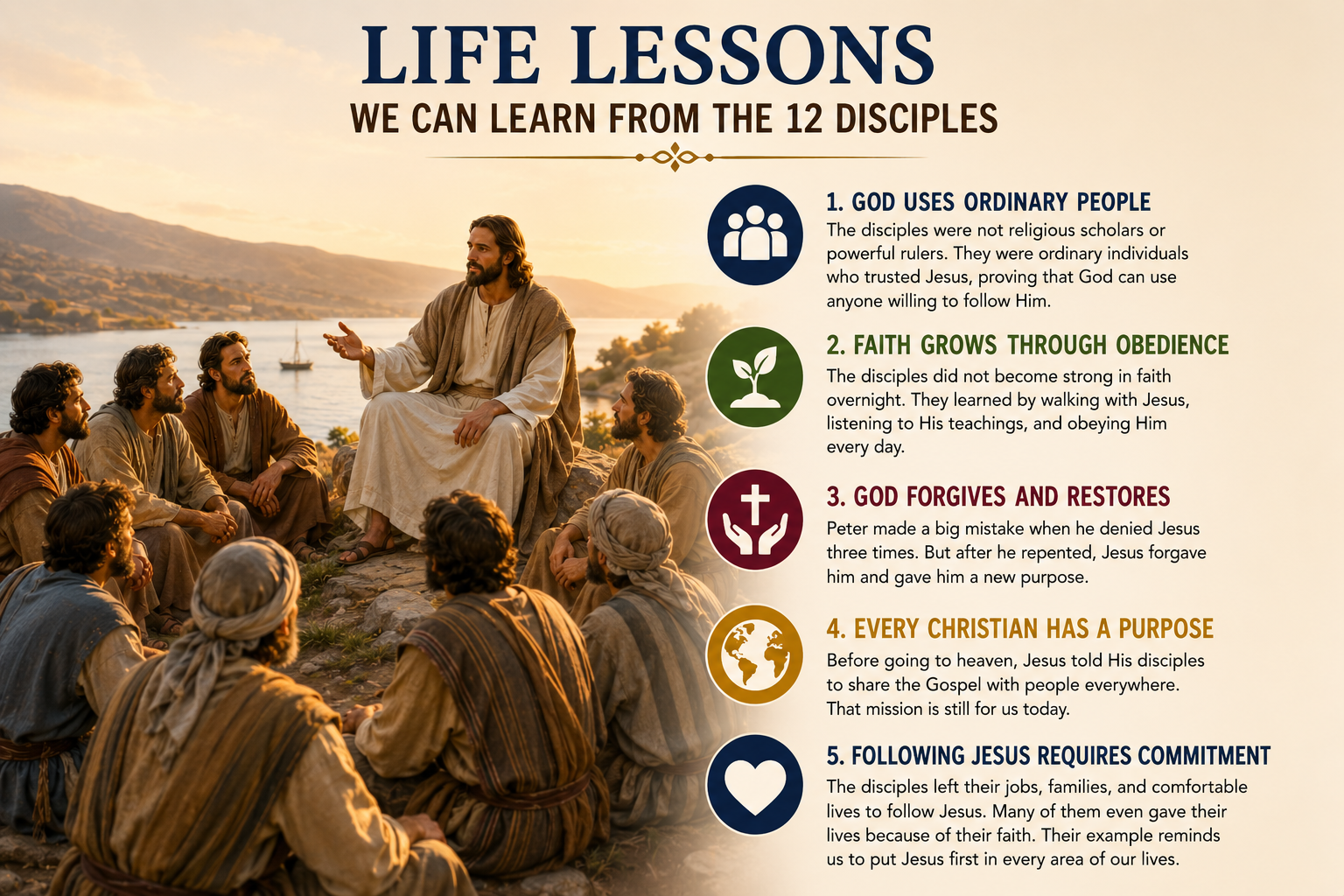 Life Lessons We Can Learn From the 12 Disciples