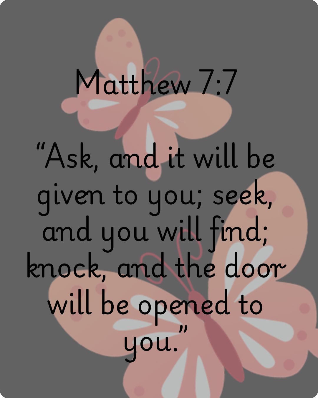 Matthew 7: 7