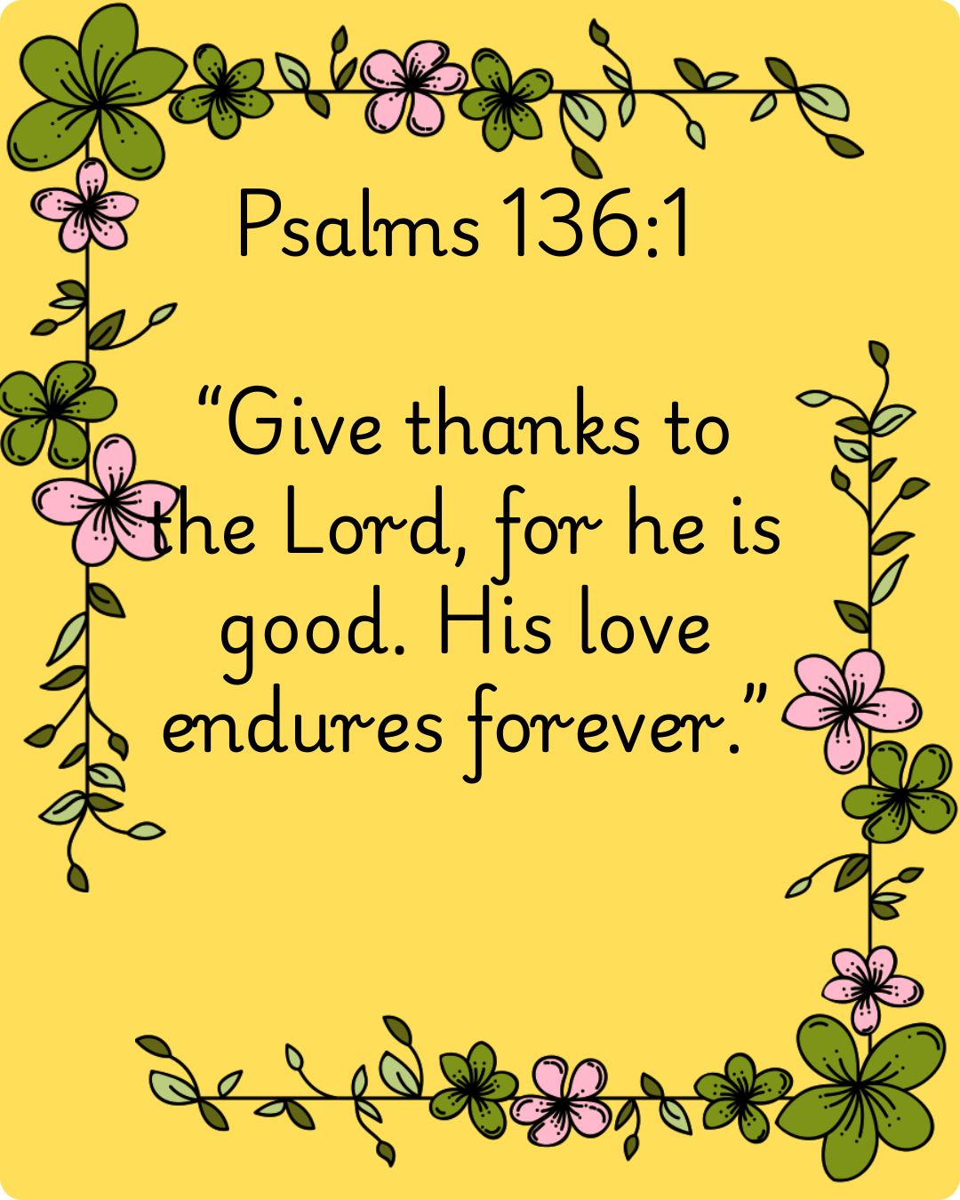 Psalms 136: 1