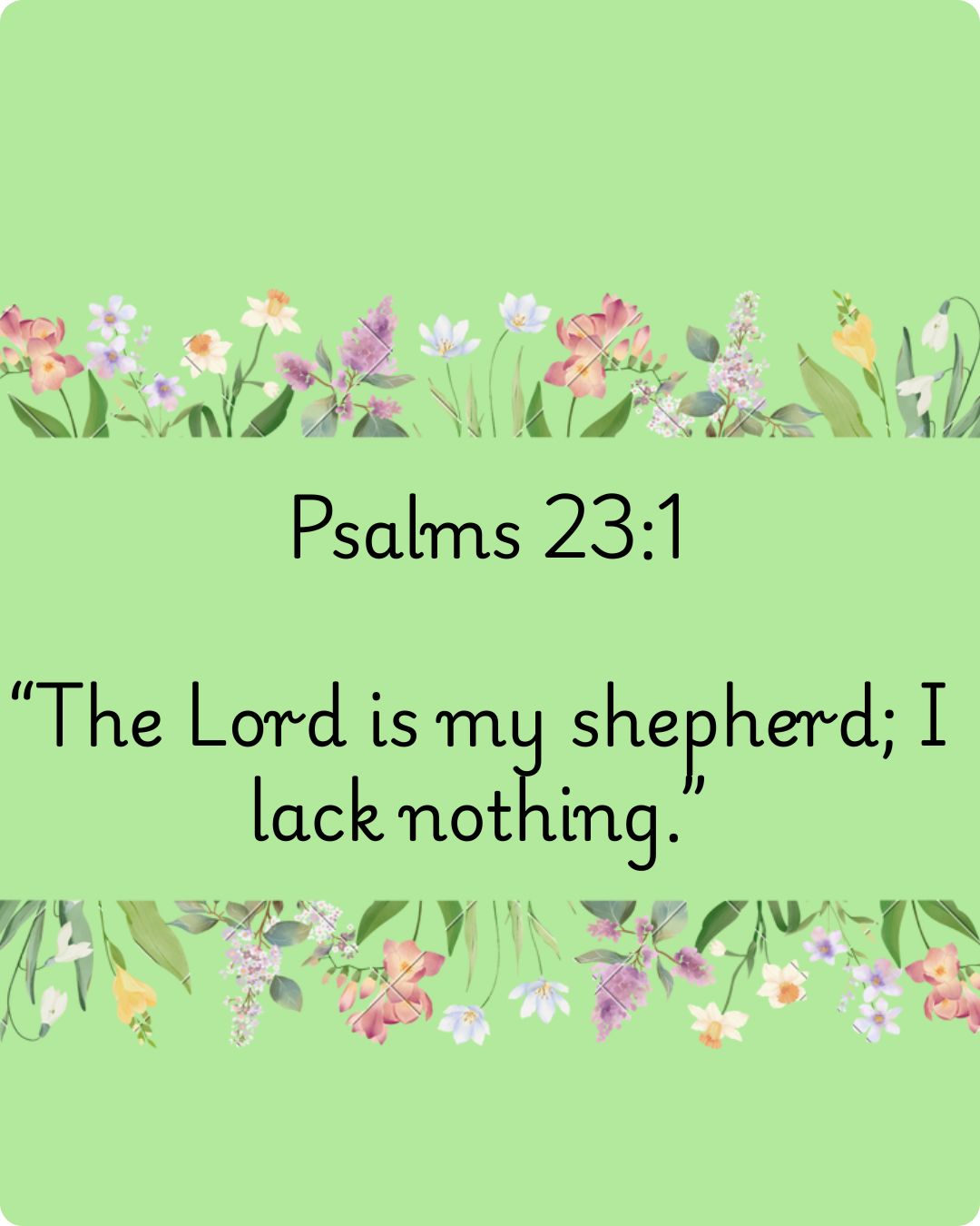 Psalms 23: 1