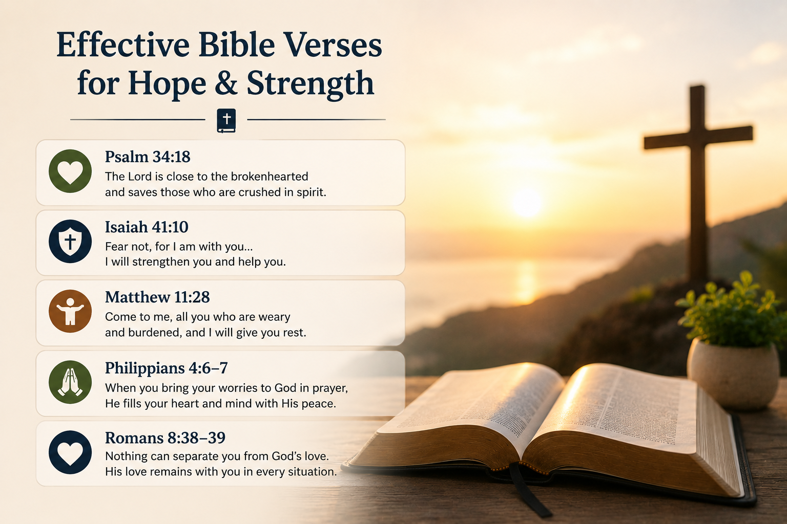 Effective Bible Verses for Hope & Strength